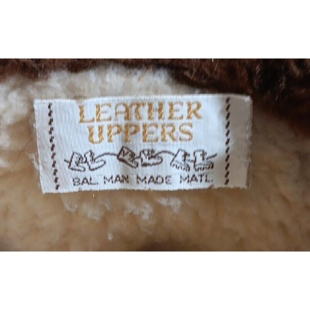 ✅Women's Size 8 VTG HIPPIE BOOTS Brown Suede Leather Faux Fur Lining *NO INSOLES - Picture 6 of 15